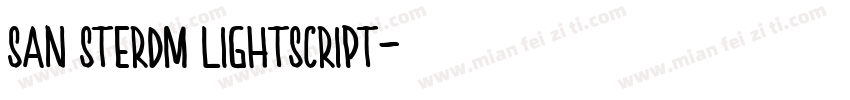 san sterdm lightscript字体转换